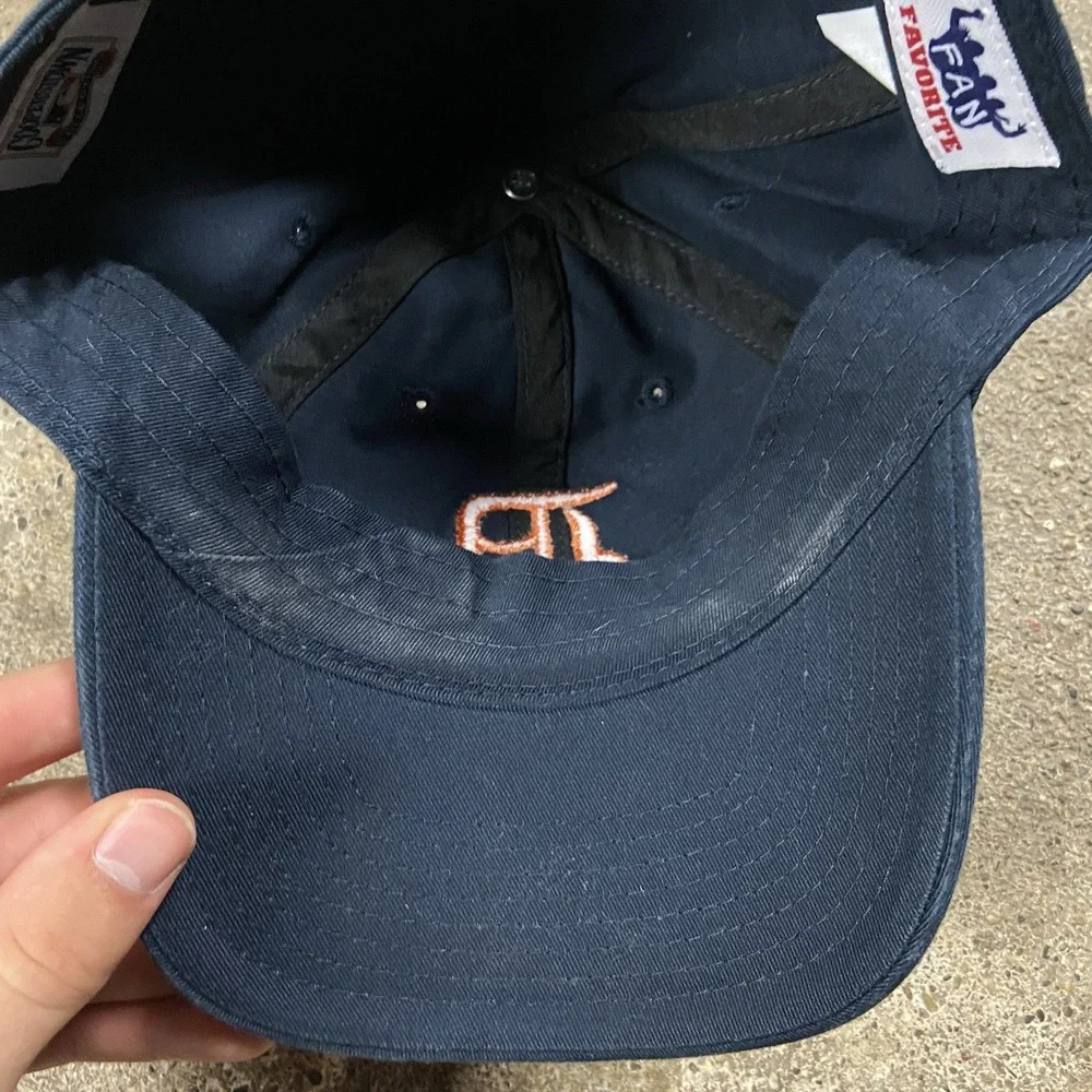 Fan Favorite Detroit Tigers Cap Strap Back Adjustable Blue MLB Baseball Logo